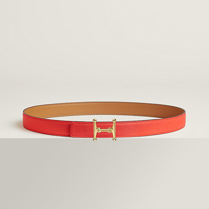 Mors H belt buckle & Reversible leather strap 24 mm
