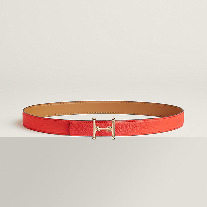 Mors H belt buckle & Reversible leather strap 24 mm