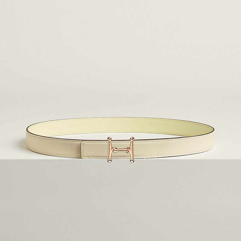 Mors H belt buckle & Reversible leather strap 24 mm