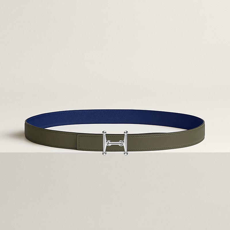 Mors H belt buckle & Reversible leather strap 24 mm