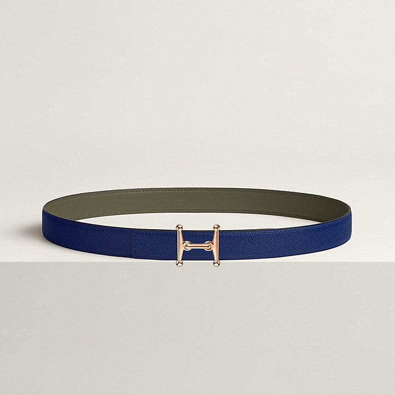 Mors H belt buckle & Reversible leather strap 24 mm