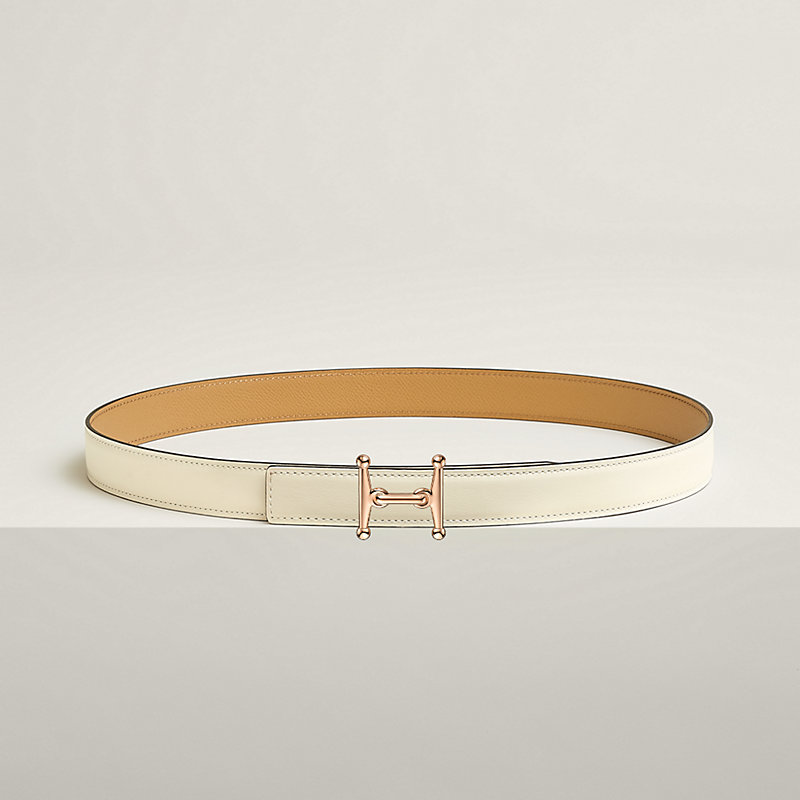 Mors H belt buckle & Reversible leather strap 24 mm