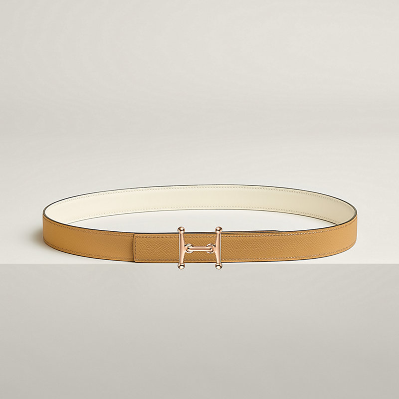 Mors H belt buckle & Reversible leather strap 24 mm
