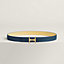 View: , Mors H belt buckle & Reversible leather strap 24 mm