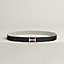 Mors H belt buckle & Toile H Plume leather strap 24&nbsp;mm, View: , view 2 of 3