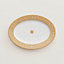 Mosaique au 24 gold oval platter, small model, view 1 of 3