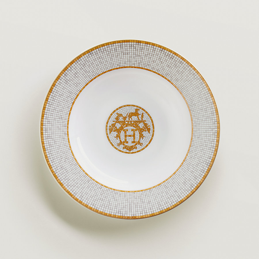 Mosaique au 24 gold soup plate