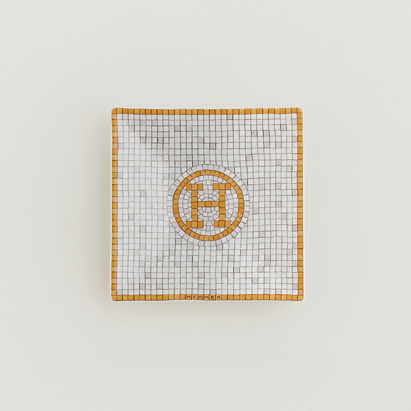 Mosaique au 24 gold square plate n°1