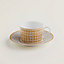 View: Worn, Mosaique au 24 gold tea cup and saucer
