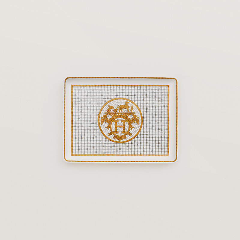 Mosaique au 24 gold tray, small model