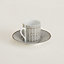 Mosaique au 24 platinum coffee cup and saucer, view 3 of 3