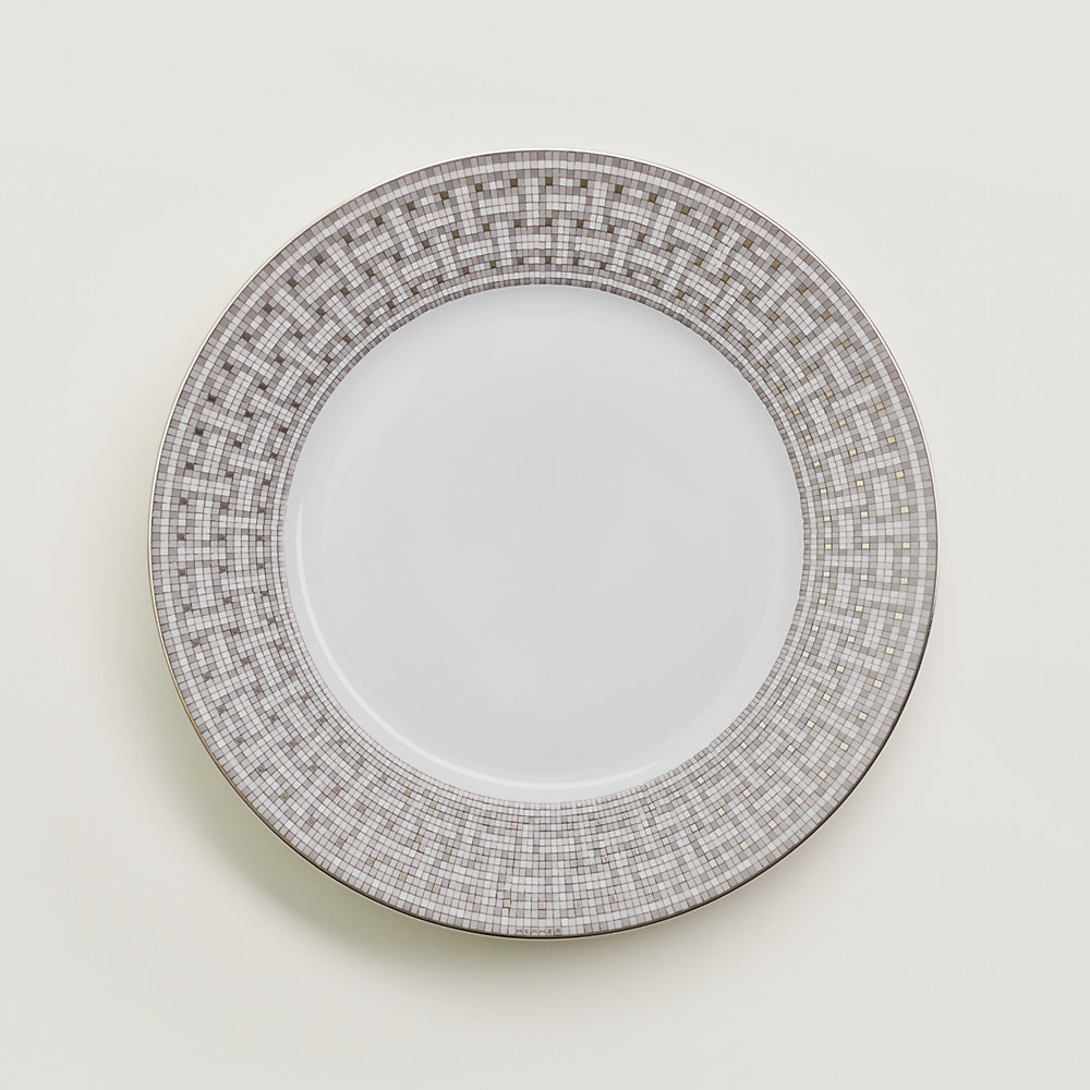 Mosaique au 24 platinum dinner plate | Hermès Mainland China