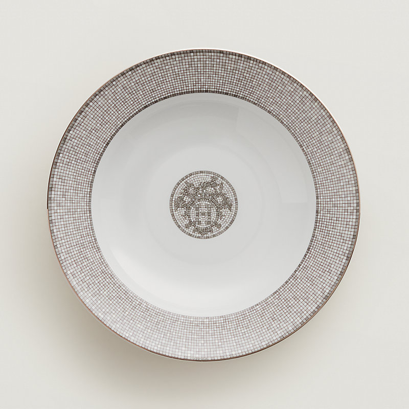 Mosaique au 24 platinum round deep platter