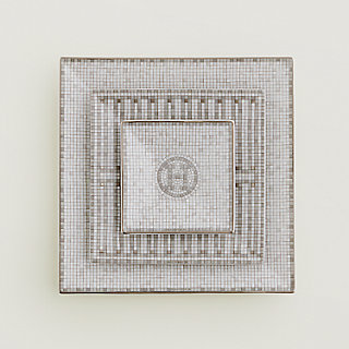 HERMES 幾何学模様パレオ mosaique-au-24-platinum-set-of