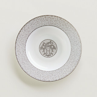 Mosaique au 24 platinum soup plate | Hermès Mainland China