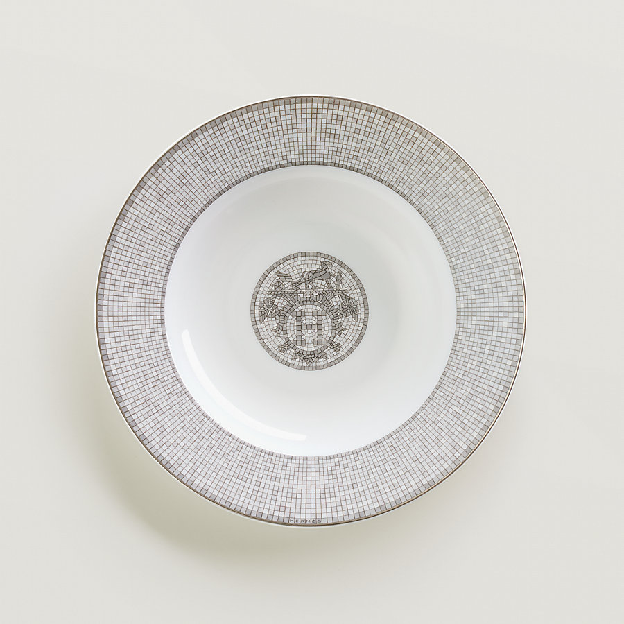 Mosaique au 24 platinum soup plate