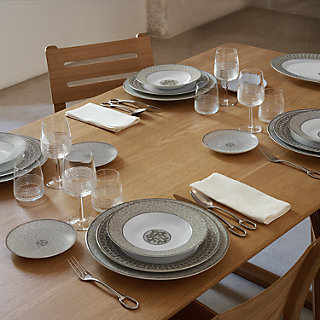 Mosaique au 24 platinum soup plate | Hermès Mainland China