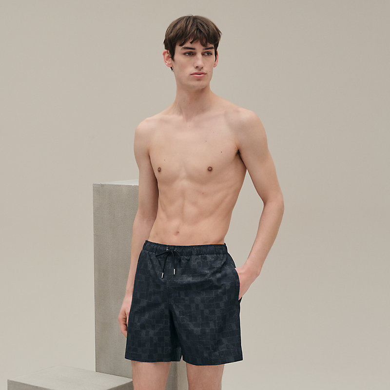 "Mosaique Equestre" swim trunks