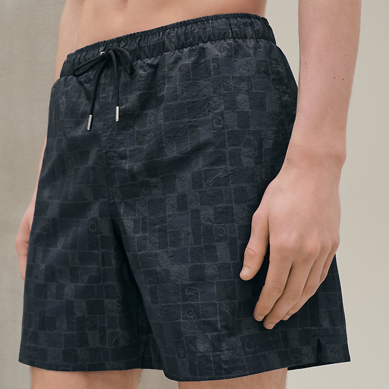 "Mosaique Equestre" swim trunks