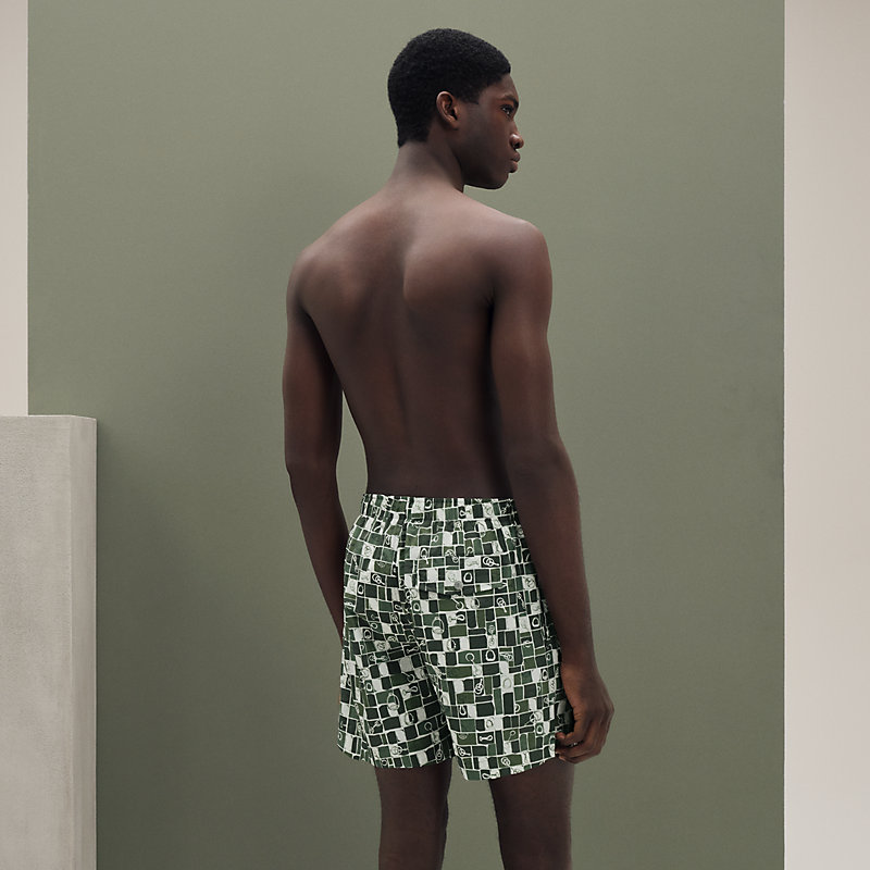 "Mosaique Equestre" swim trunks