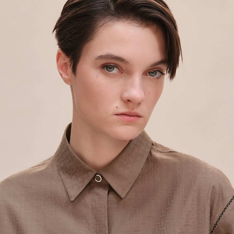 COUP DE FOUDRE II – Flowery puffy cotton blouse – Maisoncleo