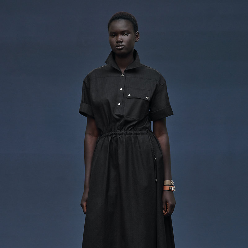 "Mosaique" short-sleeve dress