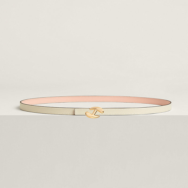 My H belt buckle & Reversible leather strap 13 mm