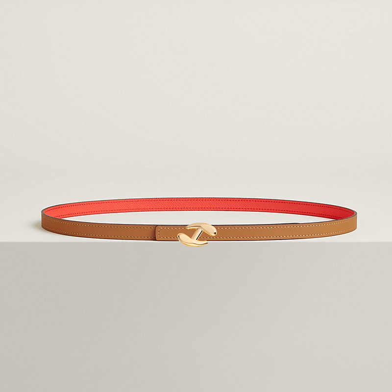 My H belt buckle & Reversible leather strap 13 mm