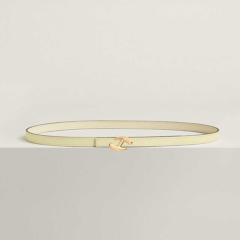 My H belt buckle & Reversible leather strap 13 mm