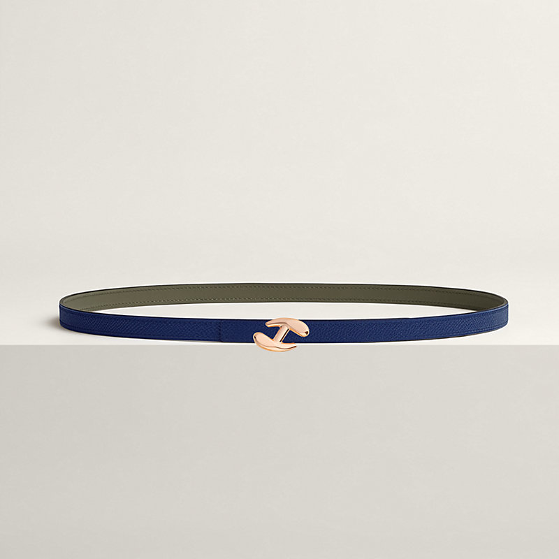 My H belt buckle & Reversible leather strap 13 mm