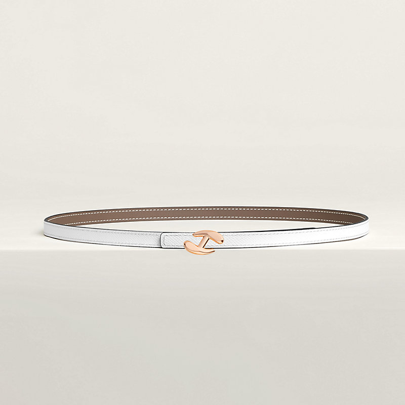 My H belt buckle & Reversible leather strap 13 mm