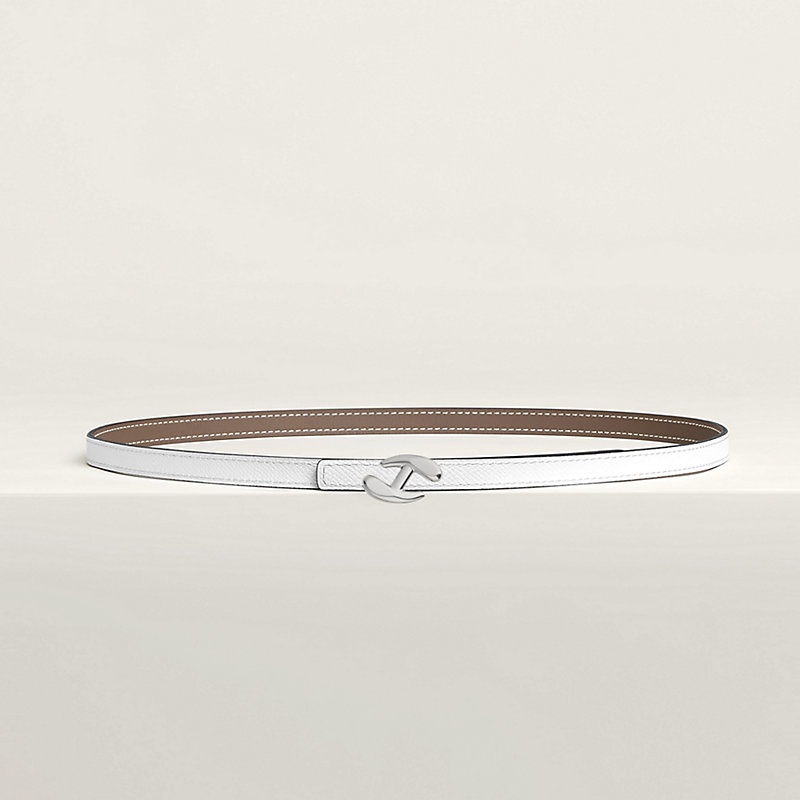 My H belt buckle & Reversible leather strap 13 mm