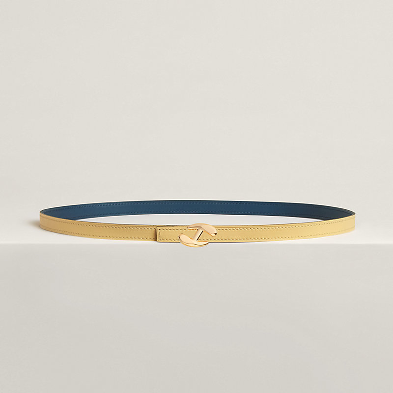 My H belt buckle & Reversible leather strap 13 mm