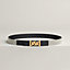 My H belt buckle & Toile H Plume leather strap 24&nbsp;mm, View: , view 1 of 3