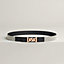 My H belt buckle & Toile H Plume leather strap 24&nbsp;mm, View: , view 1 of 3