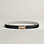 My H belt buckle & Toile H Plume leather strap 24&nbsp;mm, View: , view 2 of 3
