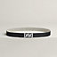 My H belt buckle & Toile H Plume leather strap 24&nbsp;mm, View: , view 2 of 3