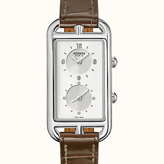 hermes dual timezone watch