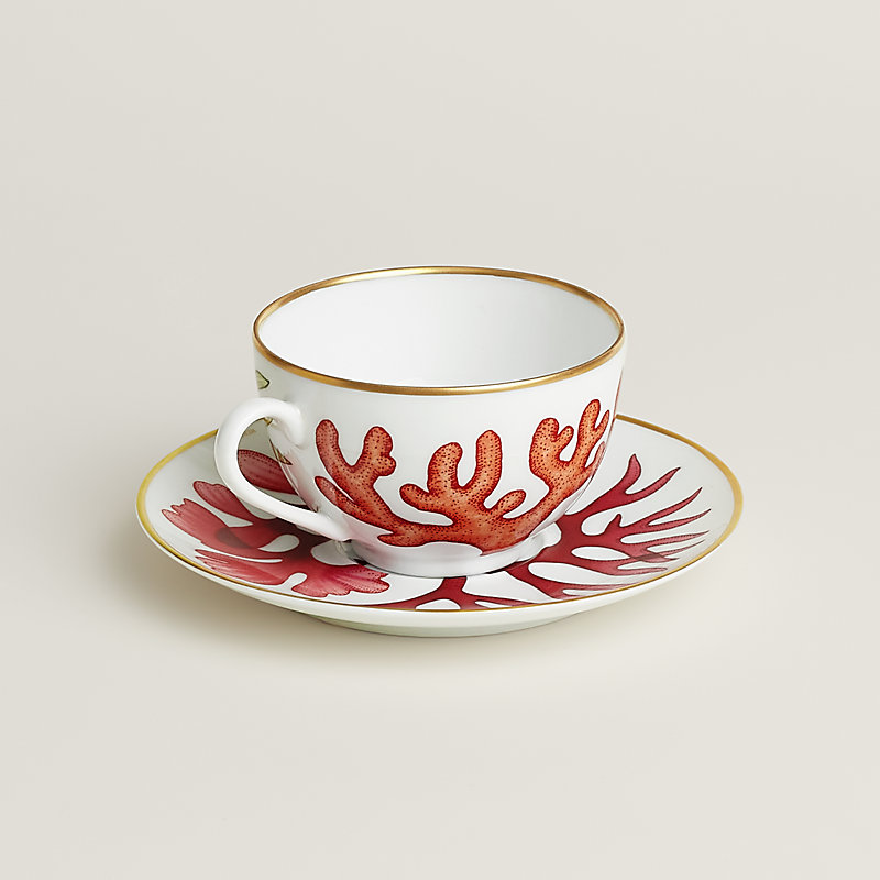 Natures Marines tea cup and saucer