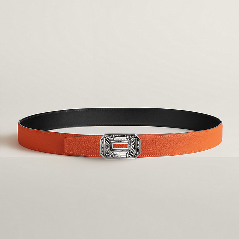 Neo belt buckle & Reversible leather strap 32 mm