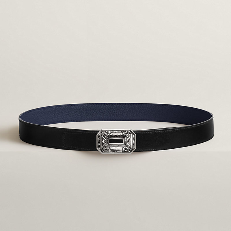 Neo belt buckle & Reversible leather strap 32 mm