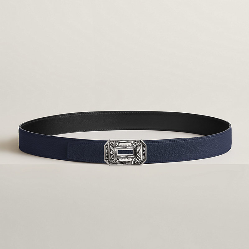 Neo belt buckle & Reversible leather strap 32 mm