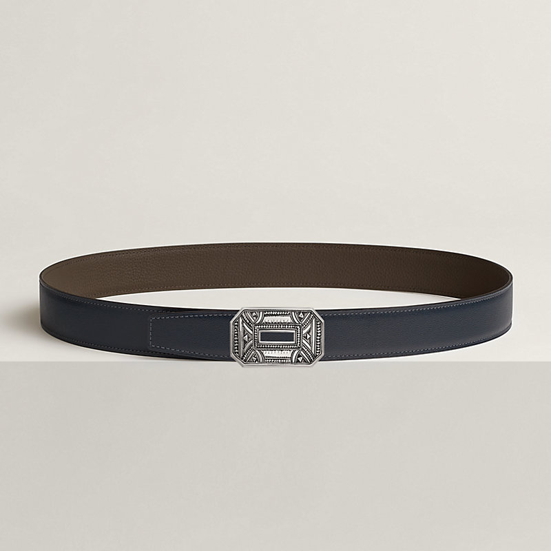 Neo belt buckle & Reversible leather strap 32 mm