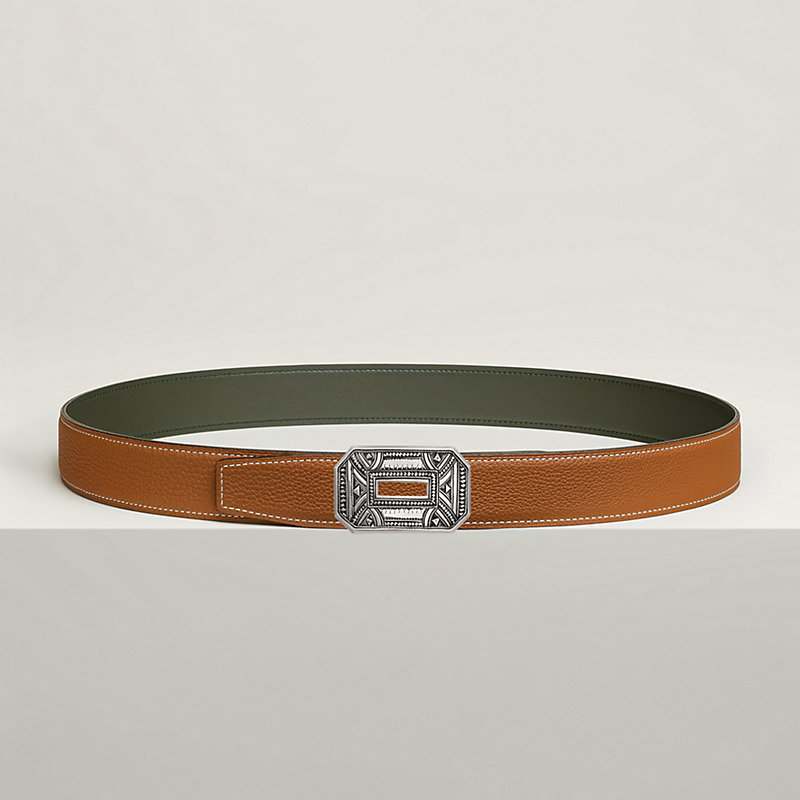 Neo belt buckle & Reversible leather strap 32 mm