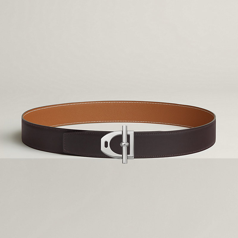Neo Etrier belt buckle & Reversible leather strap 38 mm