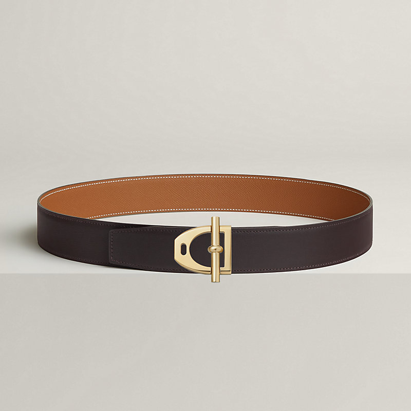 Neo Etrier belt buckle & Reversible leather strap 38 mm