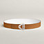 View: , Neo Etrier belt buckle & Reversible leather strap 38 mm