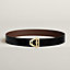 View: , Neo Etrier belt buckle & Reversible leather strap 38 mm