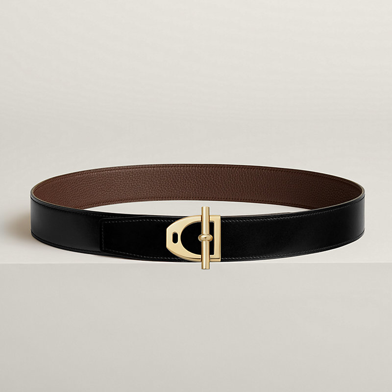 Neo Etrier belt buckle & Reversible leather strap 38 mm