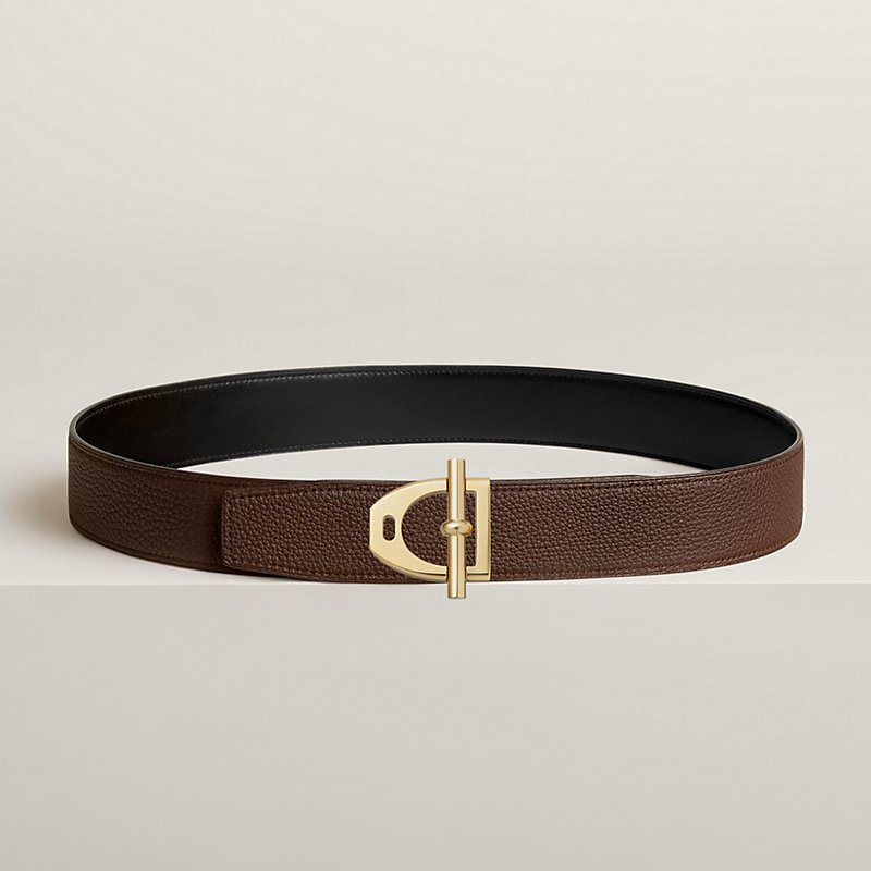 Neo Etrier belt buckle & Reversible leather strap 38 mm